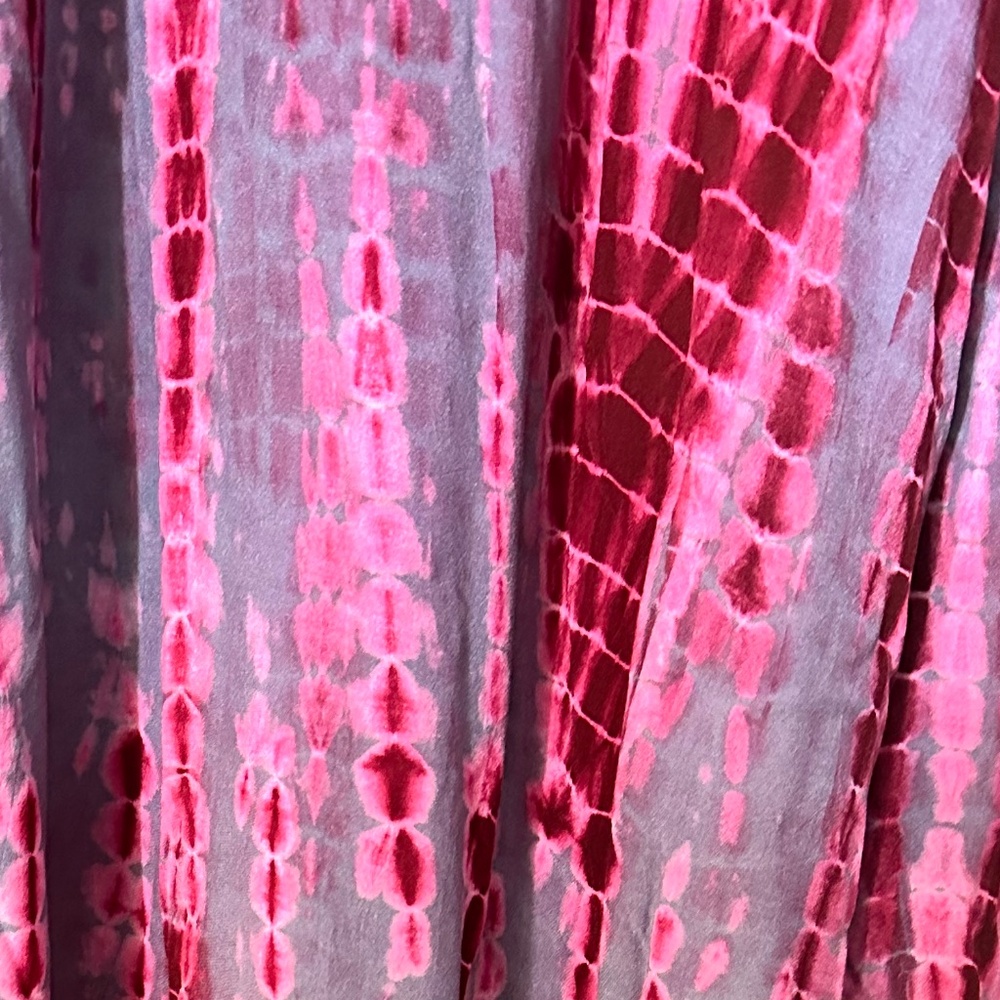 Sivana Fair Trade Tie-Dye Kaftan - One Size - Greyberry 🩷💜 - Picture 4 of 15